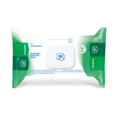 Descosept Sensitive Wipes Flowpack - Alkoholische Schnelldesinfektionstücher