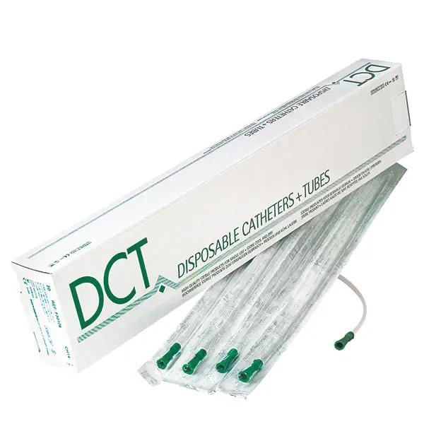 DCT Absaugkatheter - gerade - 2 seitliche, versenkte, gratfreie Augen - Länge 53 cm