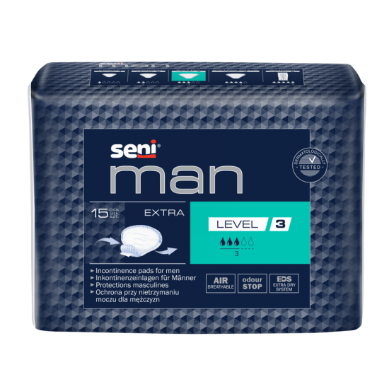 Seni Man Extra Level 3 Inkontinenzeinlage - für Männer, leichte bis mittlere Inkontinenz