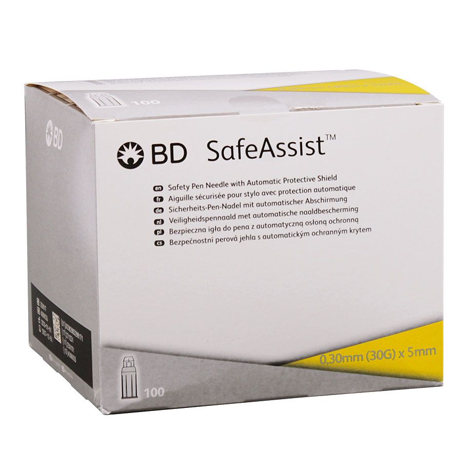 BD SafeAssist Sicherheits-Pen-Nadeln - Passen auf alle gängigen Pens für Diabetestherapie