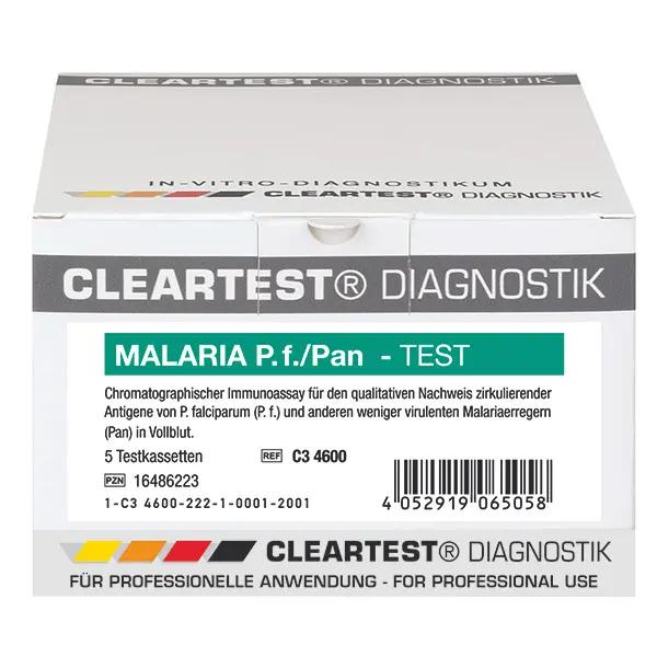 Cleartest Malaria P.f. / Pan - aus menschlichem Blut, qualitatives Ergebnis in 10 Minuten