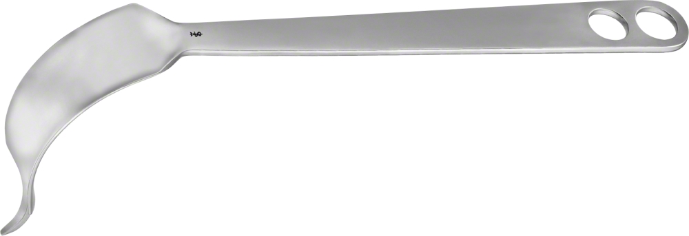 Aesculap HOHMANN Knochenhebel - gebogen, Spitze scharf