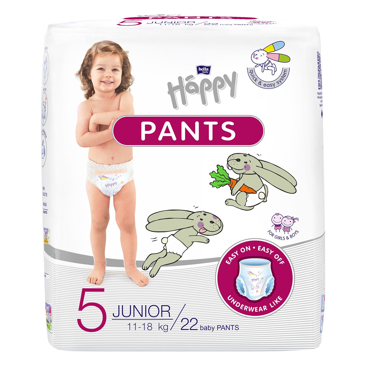 Bella Happy Pants Gr. 5 Junior (11-18kg) - 22 Stück