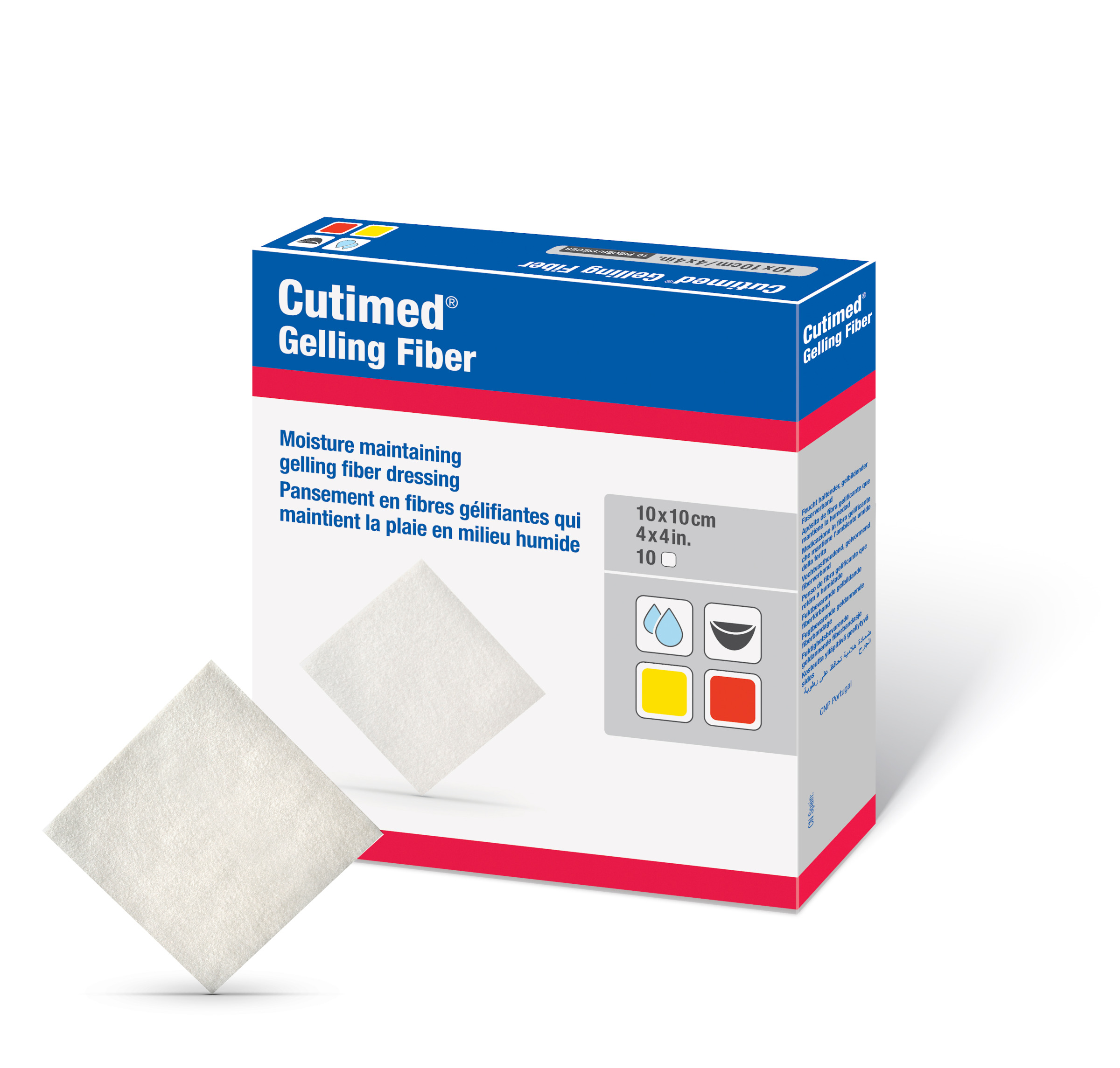 Cutimed Gelling Fiber - Hydrofaserverband als Kompresse, Gel bildend bei Wundkontakt