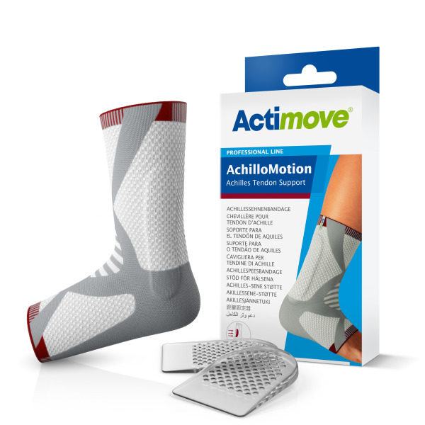 Actimove AchilloMotion Aktivbandage Achillessehne - weiß/grau/rot oder anthrazit