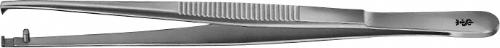 BIEMER Anlegepinzette, gerade - 145 mm Länge, ohne Sperre