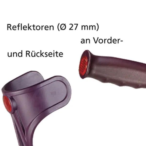Unterarm-Gehstütze Standard - Höhenverstellbar bis Griff: 76 - 96 cm
