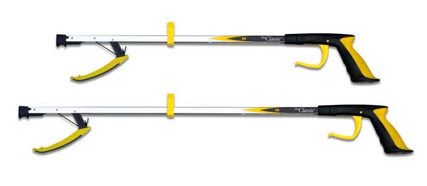 Greifhilfe mit Haken, Magnetspitze und Komfort-Griff - Länge 66 cm