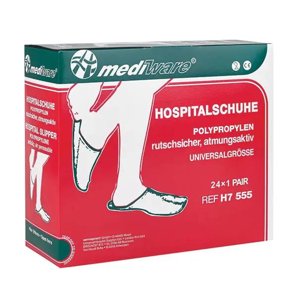 Hospital-Patientenslipper - Rutschsicher und atmungsaktiv - Universalgröße