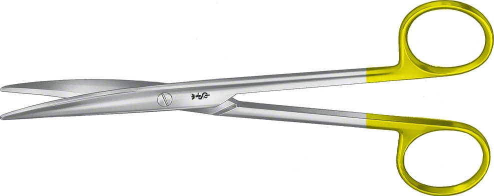 LEXER DUROTIP Präparierschere, gebogen - stumpf/stumpf, 165 mm, schlankes Modell