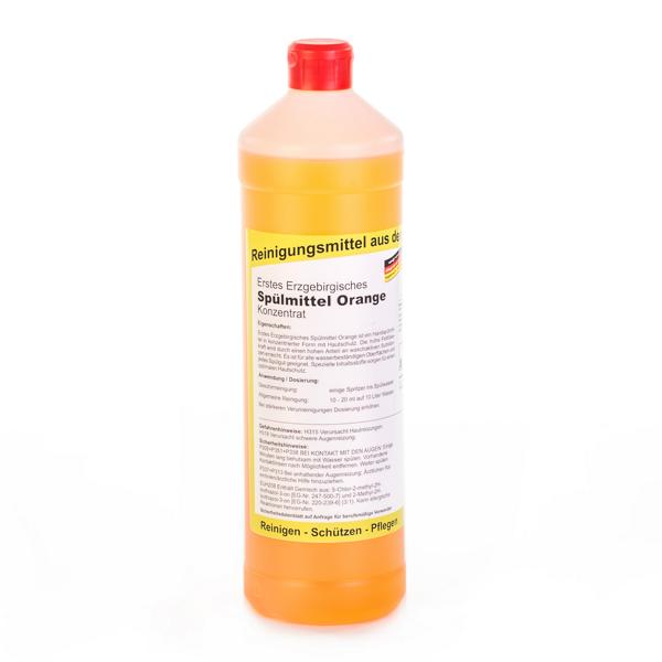 Erstes Erzgebirgisches Spülmittel - Orange, Handspülmittel mit Hautschutz