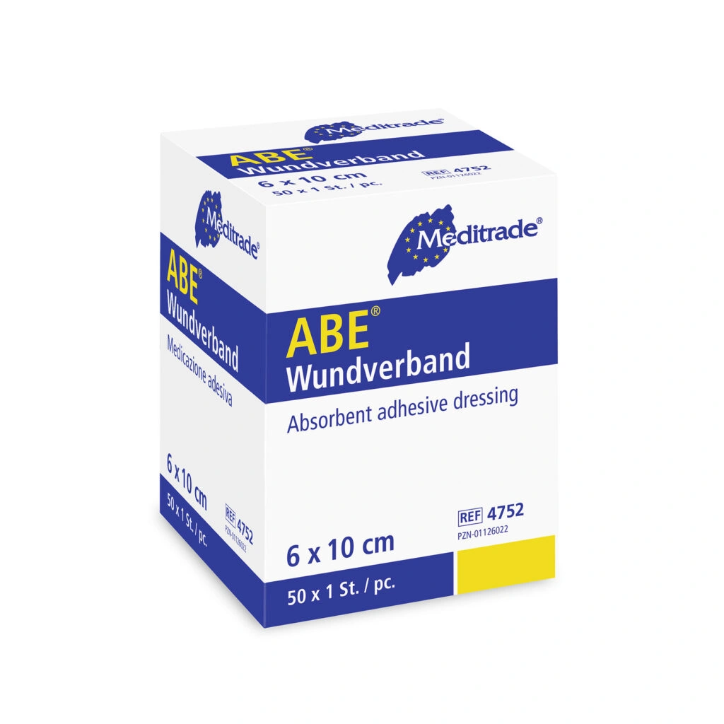 ABE Wundverband - 25/50 Stück, saugstark, hautfreundlich und luftdurchlässig