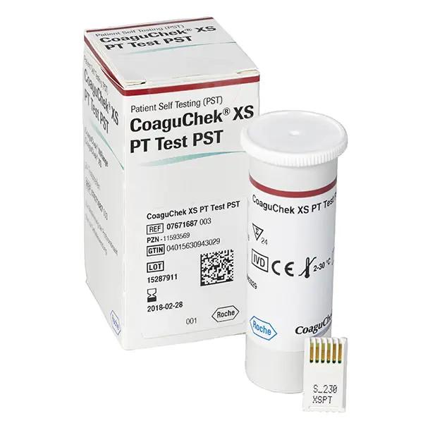 CoaguChek XS PT Test PST - Teststreifen