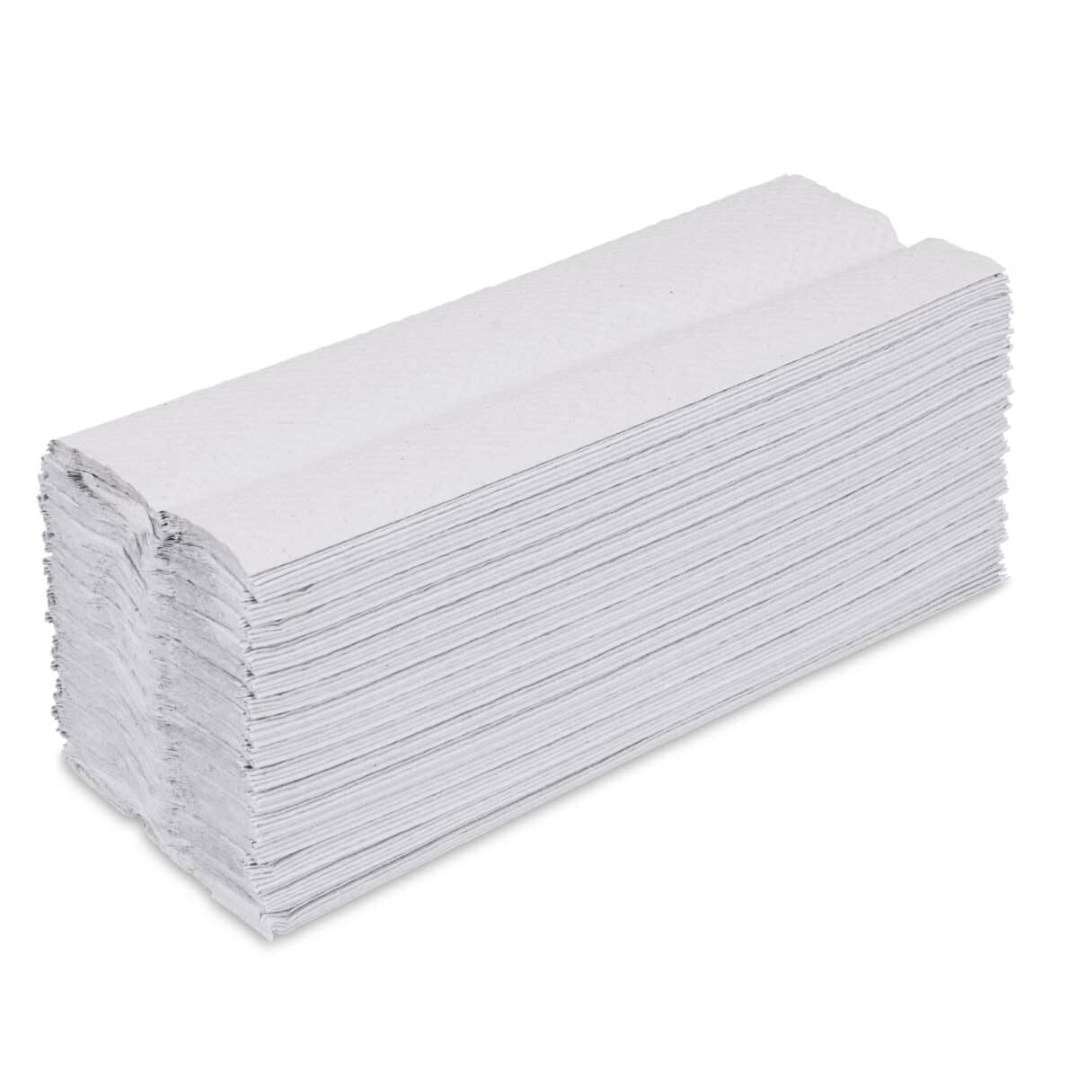 Falthandtücher - 1-Lagig, C-Falz, 25 x 31 cm, Natur - 100 % Recyclingqualität