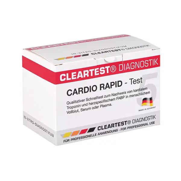 Cleartest Cardio rapid / Infarkttest - Nachweis der Proteine hFABP und Troponin I