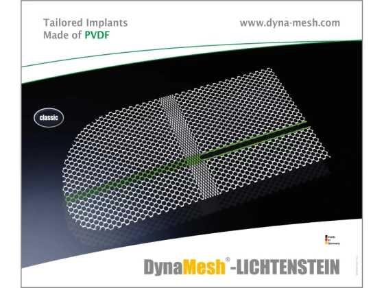 DynaMesh Lichtenstein - Implantat zur Hernien-OP zur konventionellen Reparation