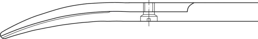 Aesculap Präparierschere, 11,5 cm - gebogen, feines Modell, stumpf/stumpf