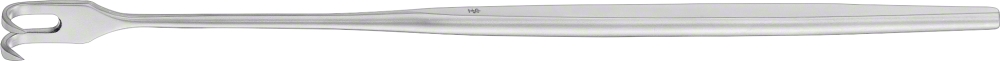 Aesculap Wundhaken scharf, 16,5 cm - weite Biegung, 1 bis 4 Zinken, Maultiefe 9,20 mm