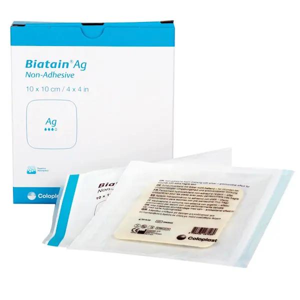 Biatain Ag Schaumverband - Antibakterieller Verband mit ionischem Silber, nicht haftend