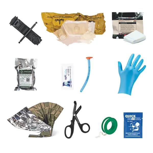 Erweitertes IFAK-Füllsortiment - Notfall- und Erste-Hilfe-Ausrüstung für FAP-Tasche