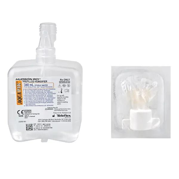 Aquapak Sterilwasser ohne/mit Anfeuchtungsadapter - 20 Flaschen Inhalationslösung