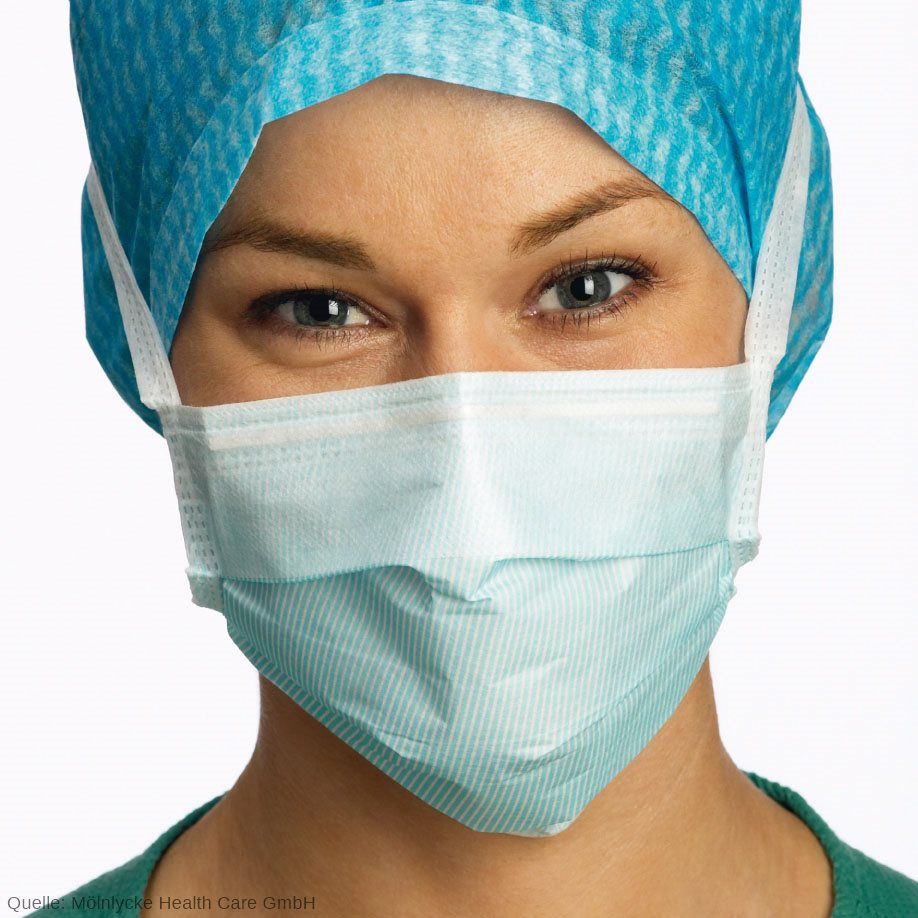 BARRIER OP-Maske - Anti-Fog, hypoallergen, blau, 60 Stück