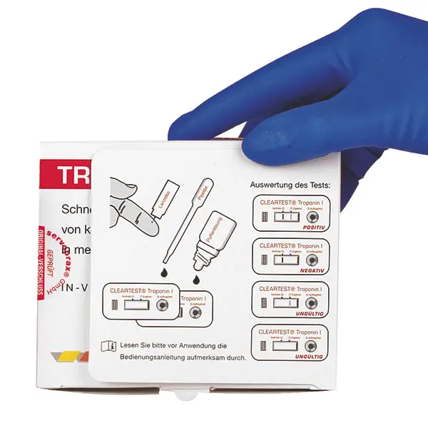 Cleartest Troponin I - Test zur sicheren Diagnose eines Herzinfarktes