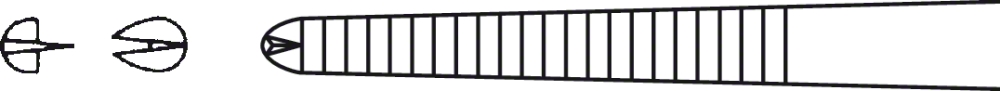 MC INDOE Gewebefasszange, gerade, fein - Länge 150 mm, Backenbreite: 1,30 mm, 1 x 2 Zähne
