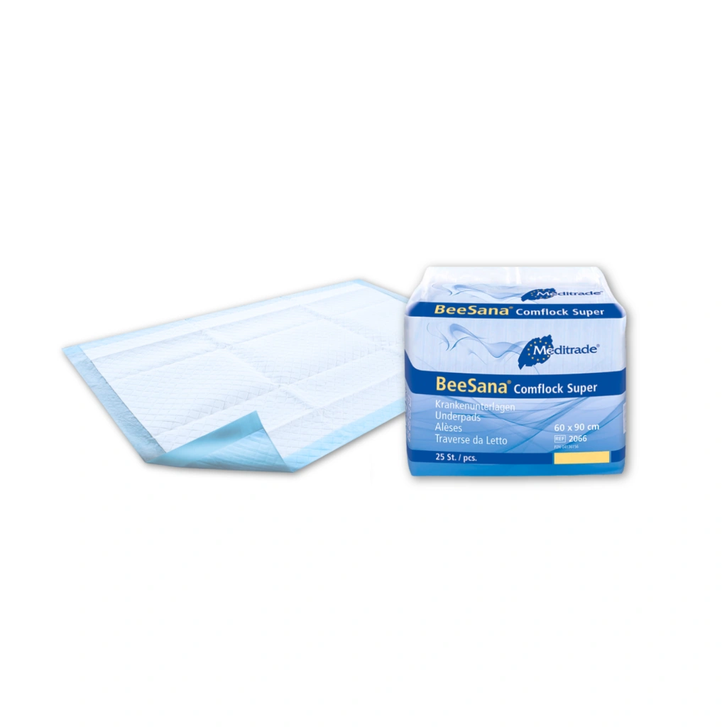 BeeSana Comflock Super - Krankenunterlagen aus 1 Lage Zellstoff / 1 Lage PE-Folie