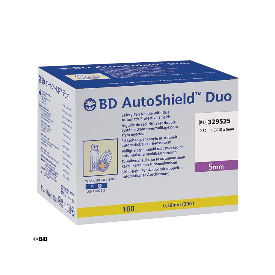 BD AutoShield Duo Sicherheits-Pen-Nadeln - Für alle gängigen Pens der Diabetestherapie