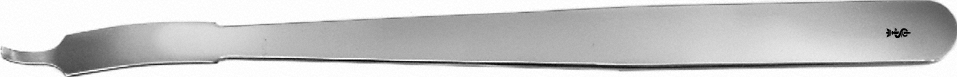 Aesculap Knochenhebel, 16,0 cm - gebogen, Spitze scharf