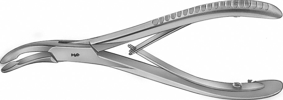 Aesculap LUER Hohlmeisselzange, 15,5 cm - gebogen, Maulteil 10,5 mm, Maulbreite  4,2 mm