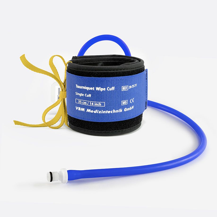 Tourniquet Wipe Cuff - Einfachmanschette, 8 Größen, Aufbereitung durch Wischdesinfektion