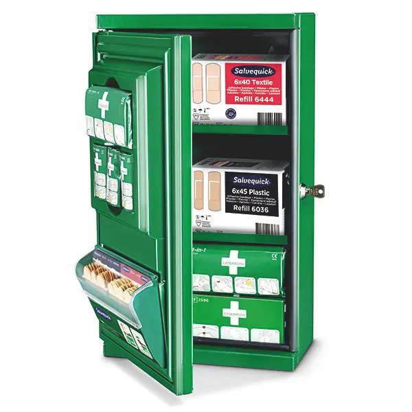 Cederroth Erste-Hilfe-Schrank Mini - Komplettset, inkl. Nachfüllprodukten, verschließbar