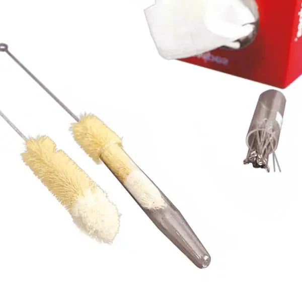 Reagenzglasbürsten mit Wollbüschel - Laborreinigungsbürste für Glaswaren