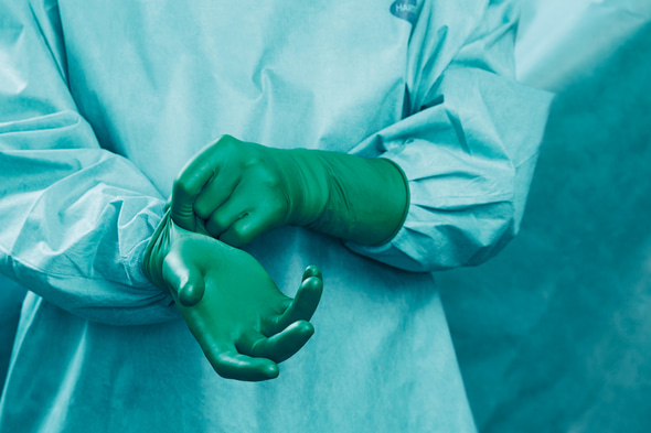 Hartmann Peha-underglove Latexfree - Sterile und Puderfreie OP-Handschuhe Grün