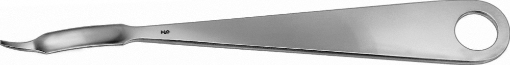 Aesculap HOHMANN Knochenhebel - gebogen, Spitze scharf