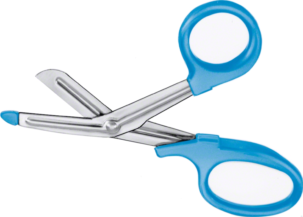 Aesculap Verband- und Kleiderschere (Universalschere), 18,0 cm - Kunststoffgriffe