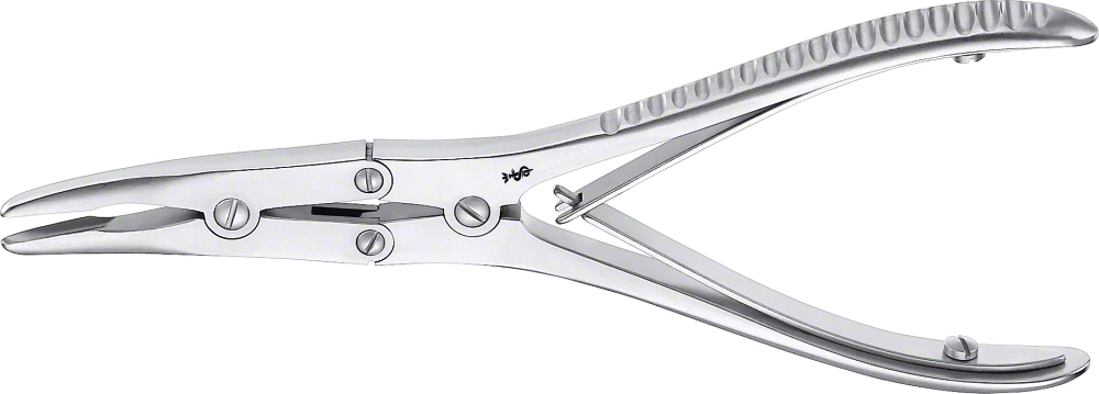 BOEHLER Hohlmeisselzange, gebogen - 15,5 cm, Länge Maulteil: 13 mm, Maulbreite: 3,50 mm