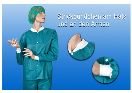 NOBASUIT Thermojacken, grün - Bereichskleidung für OP und Pflege