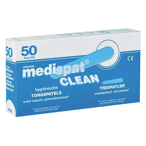 Medispat Clean Holzmundspatel Einzeln - Zusätzlich sterilisiert für hohe Keimreduktion