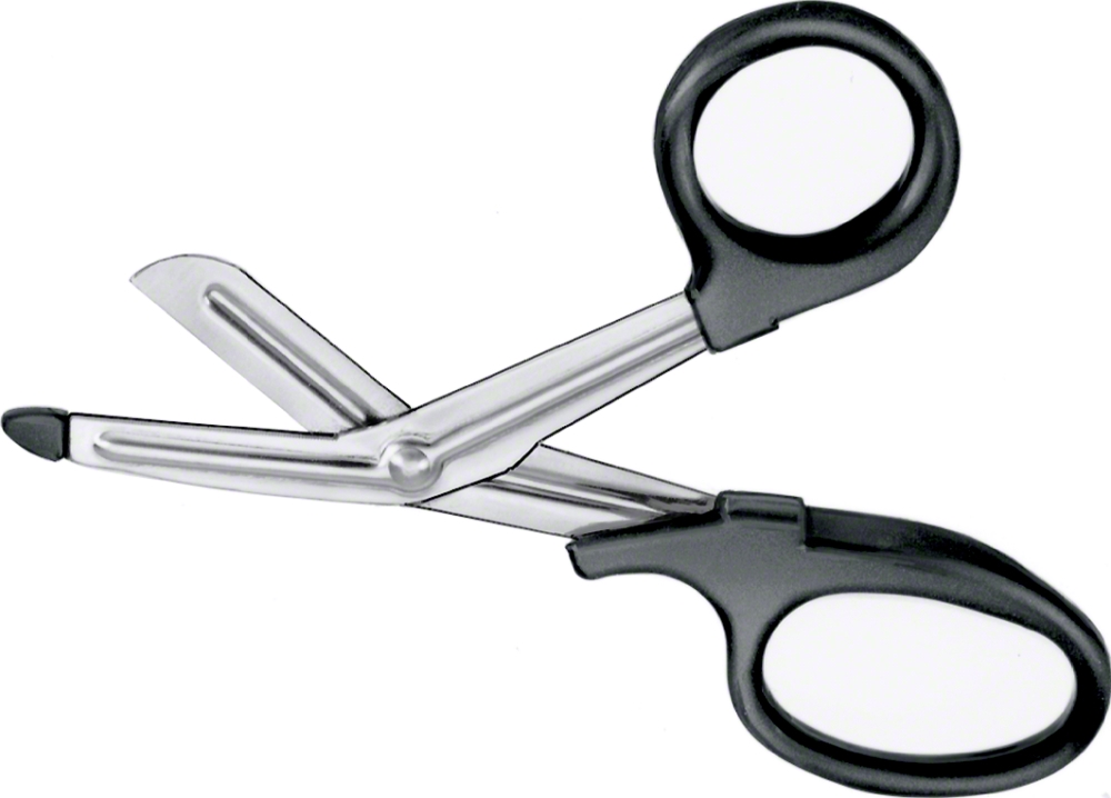 Aesculap Verband- und Kleiderschere (Universalschere), 18,0 cm - Kunststoffgriffe