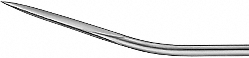 Aesculap Redonspiess (Führungsnadel), 19,0 cm - leicht gebogen, Dreikantspitze, Gewinde