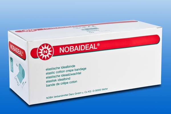 Noba Idealbinde - Textilelastische, schlingkantige und naturfarbene Kurzzugbinde