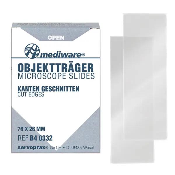 Mediware Objektträger Spezial - mit und ohne Mattrand