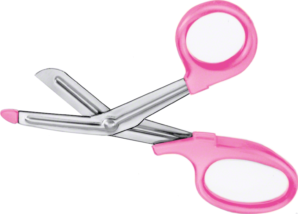 Aesculap Verband- und Kleiderschere (Universalschere), 18,0 cm - Kunststoffgriffe